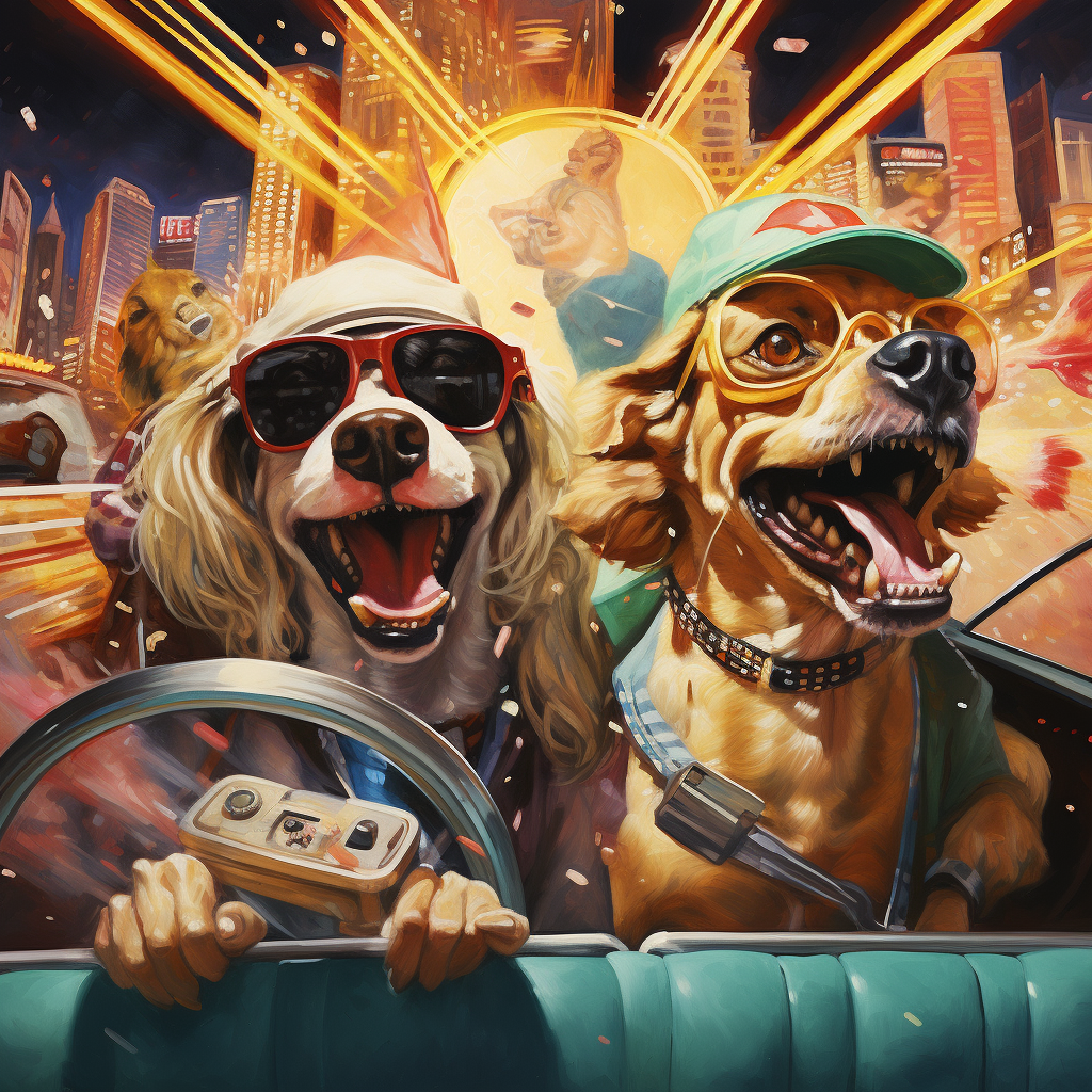 Fear and Loathing Las Vegas Dogs Joyful