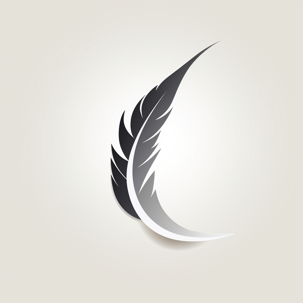 Minimalist Feather Logo Design