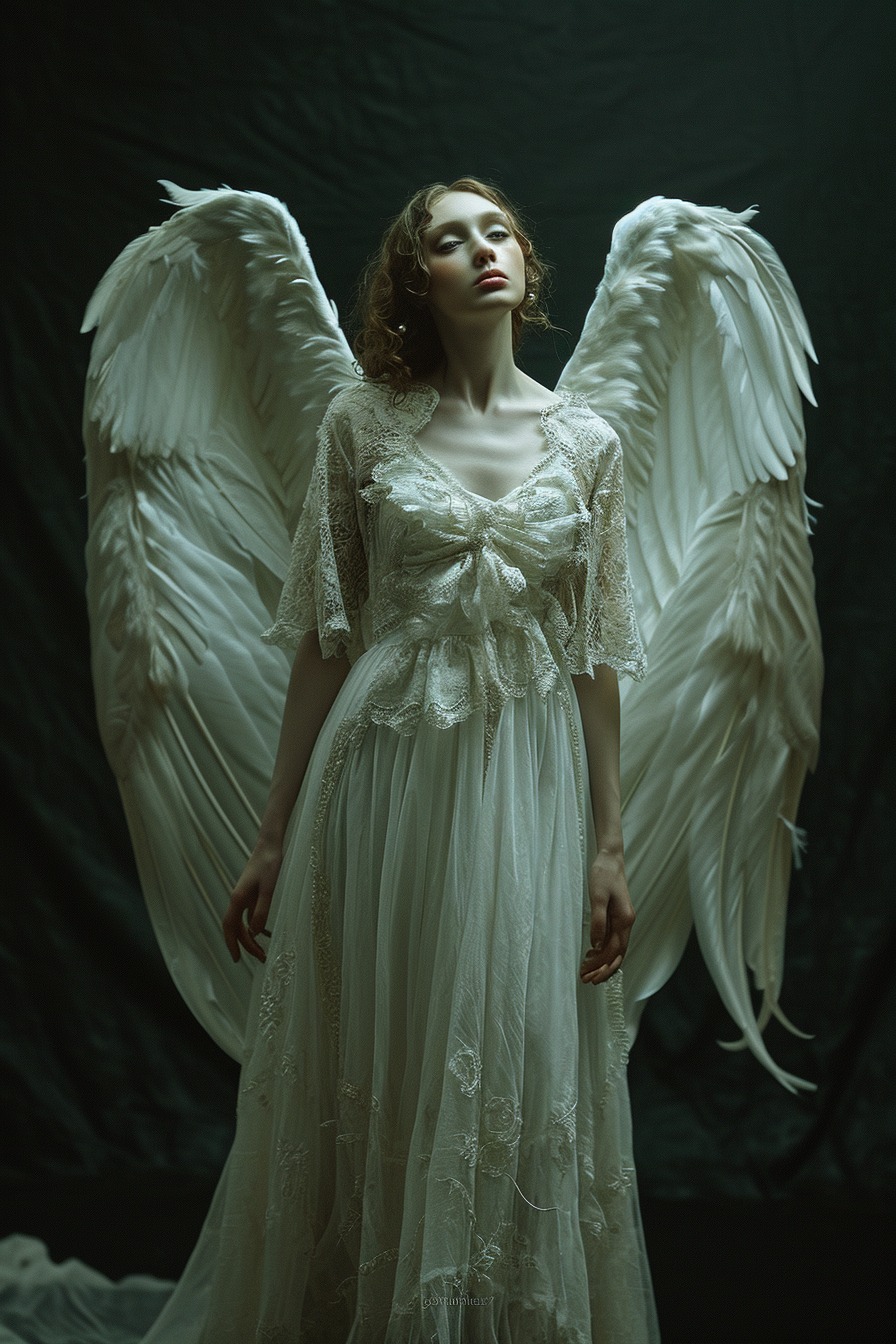 Fullbody Shot of Ethereal Female Angel