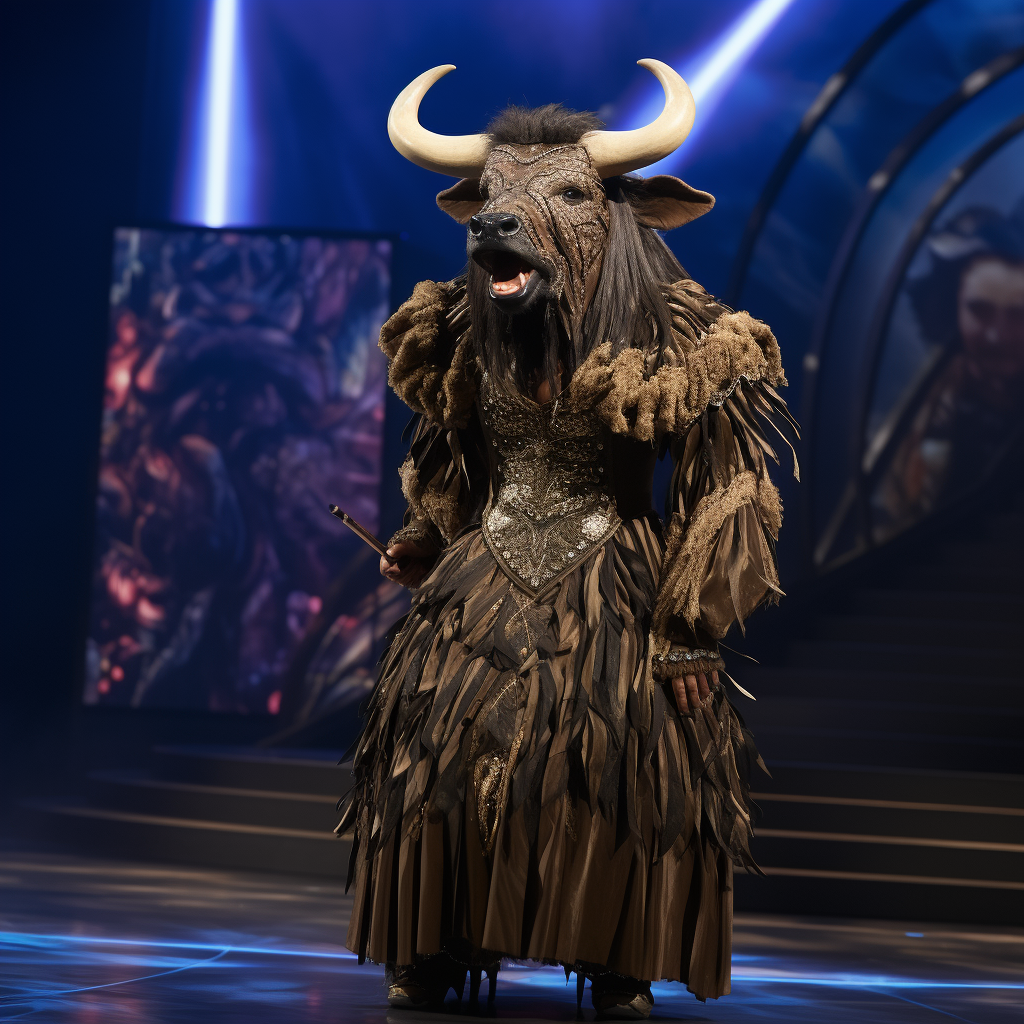 Female Buffalo Costume for  The Masked Singer