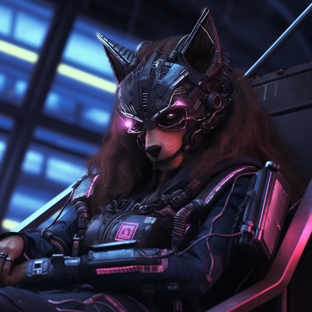 Female Cyberpunk Werewolf