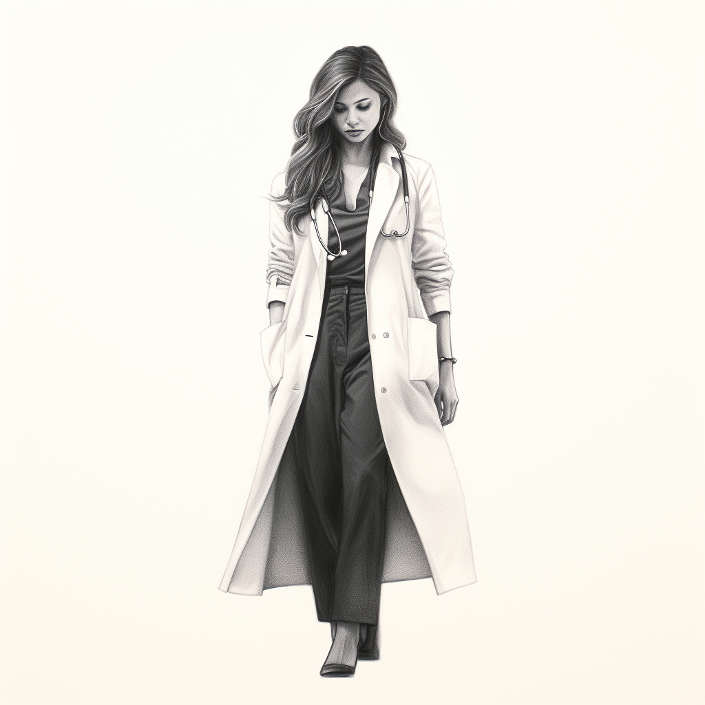 Full Body Image of Female Doctor