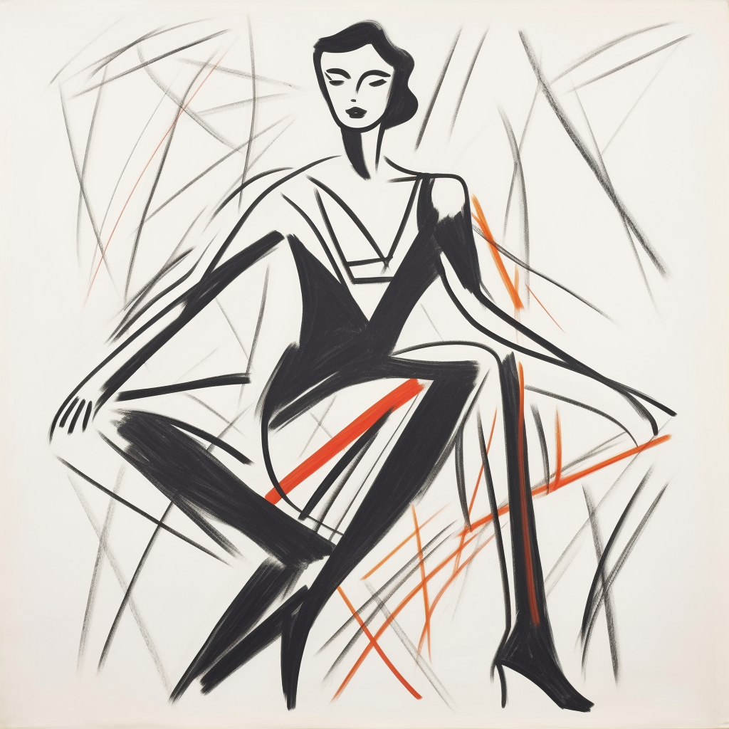 Matisse's Female Drawing in 1948