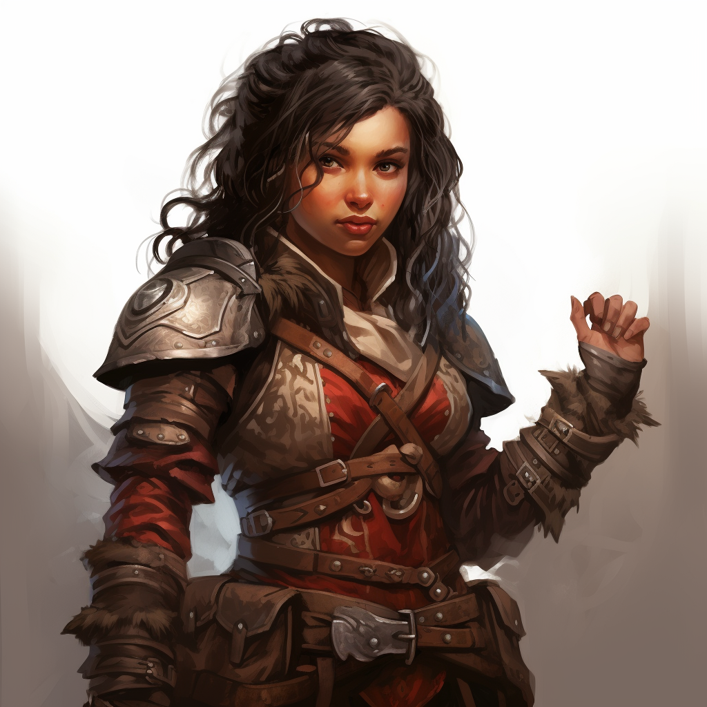 Female dwarf with black hair