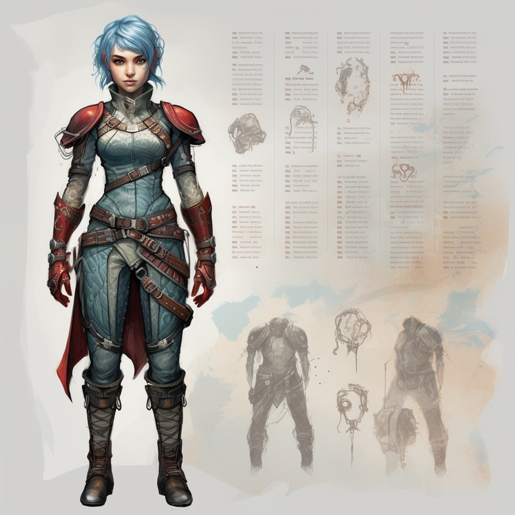 Illustration of a Female Elf Rogue