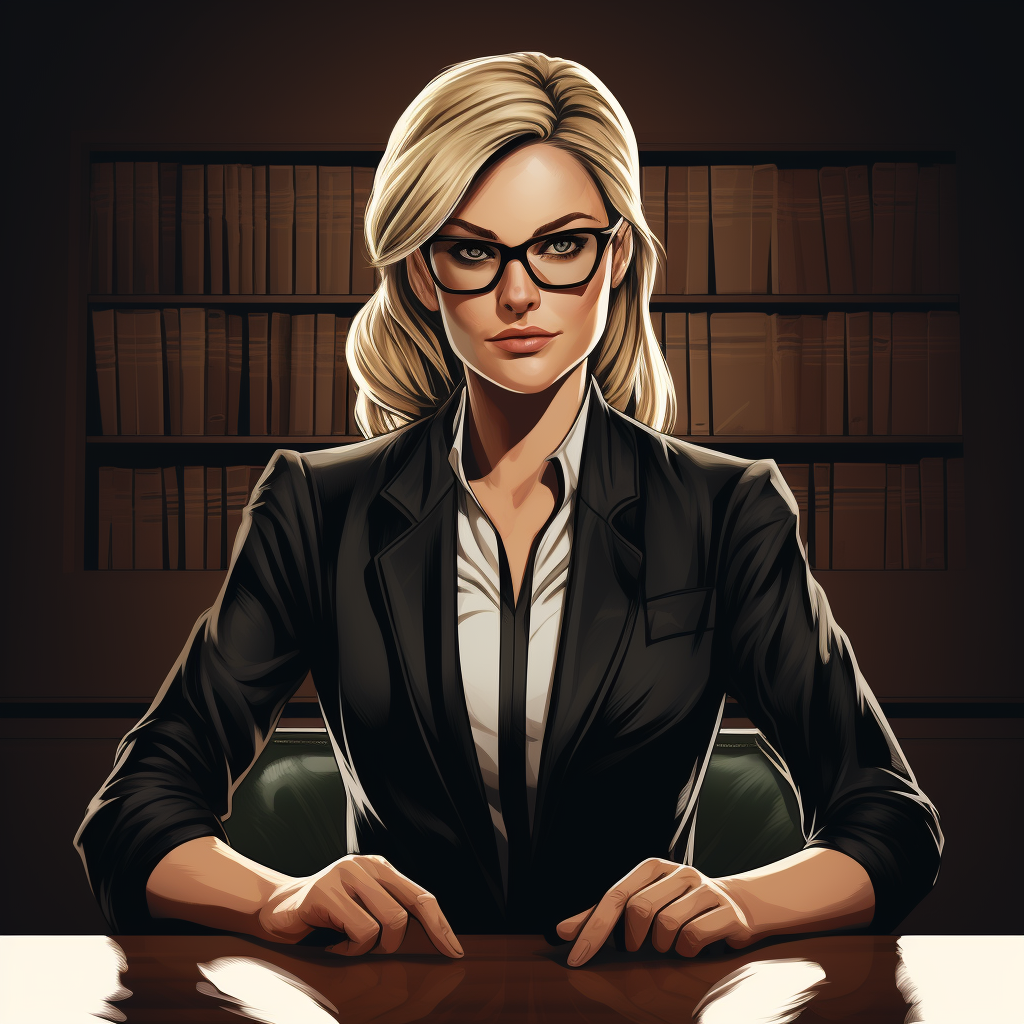 Female Judge Transparent Background Comic Art