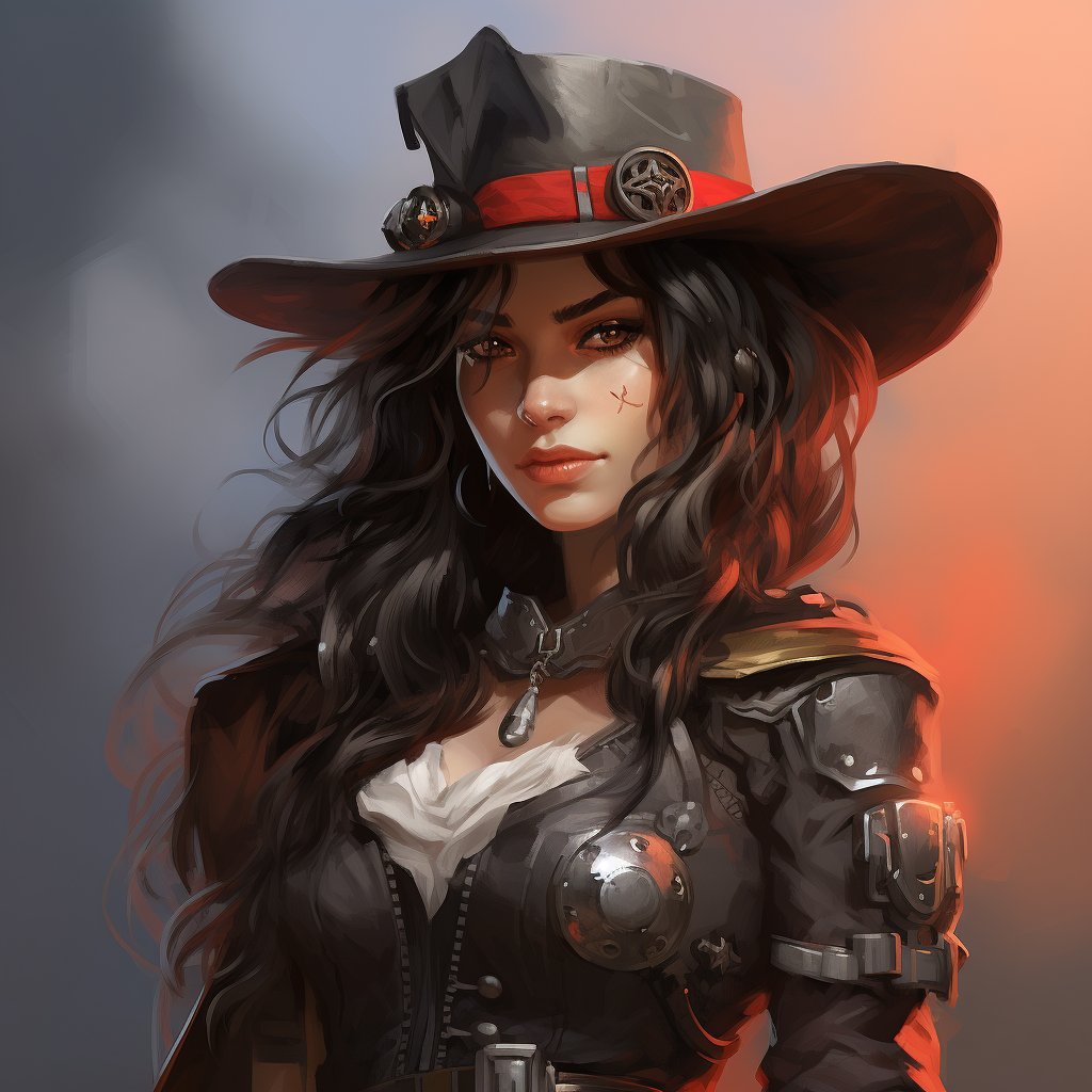 The stunning female version of Mcree from Overwatch