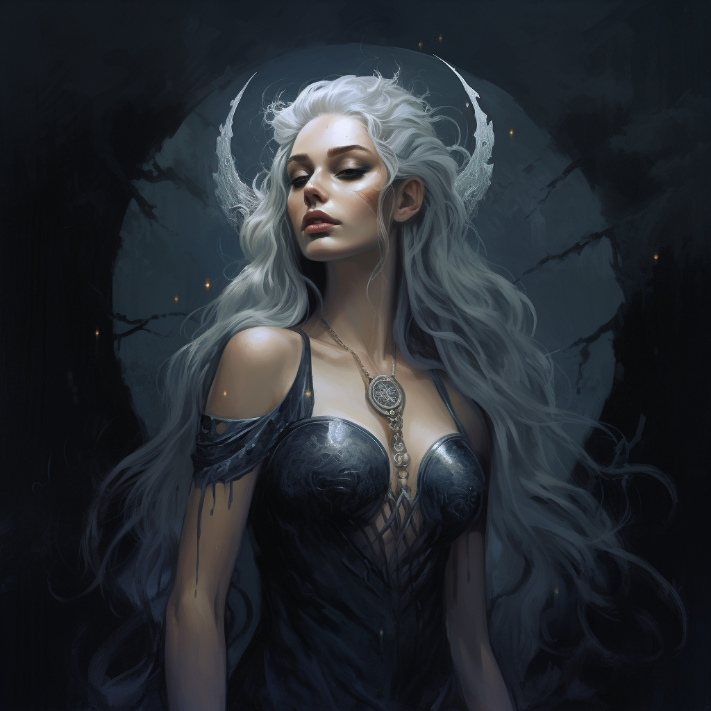 Female Moon Elf Goddess, Evil, Selfish, Self-Improvement