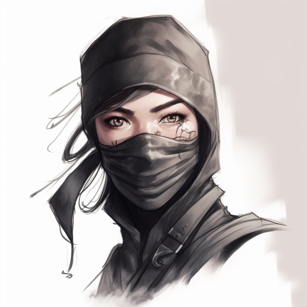 Female ninja artwork illustration ?