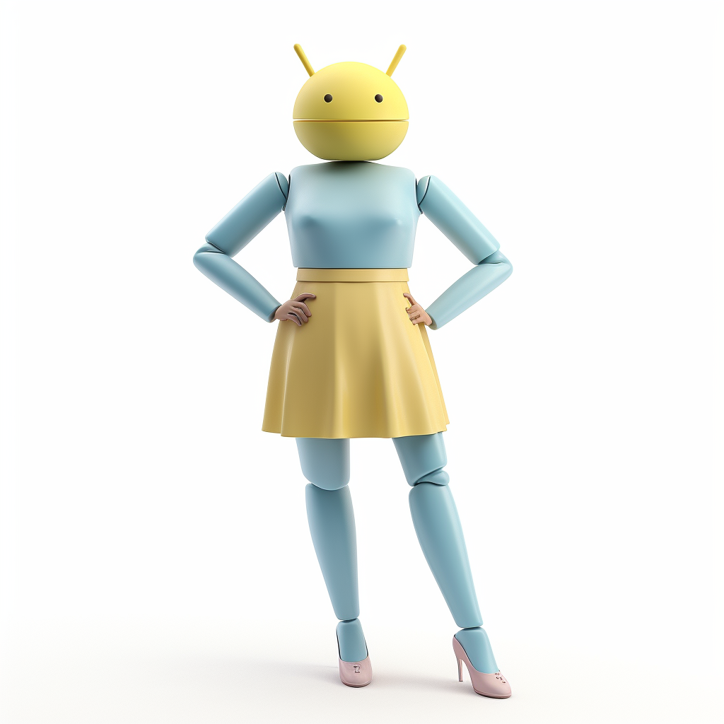 Female Android with a Kind Smile