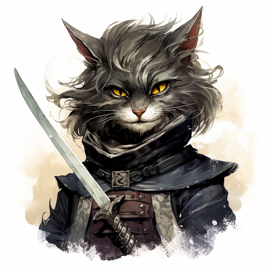 Catfolk Rogue with Veiled Eye