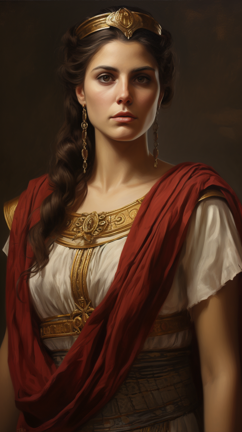 Powerful female Roman Emperor