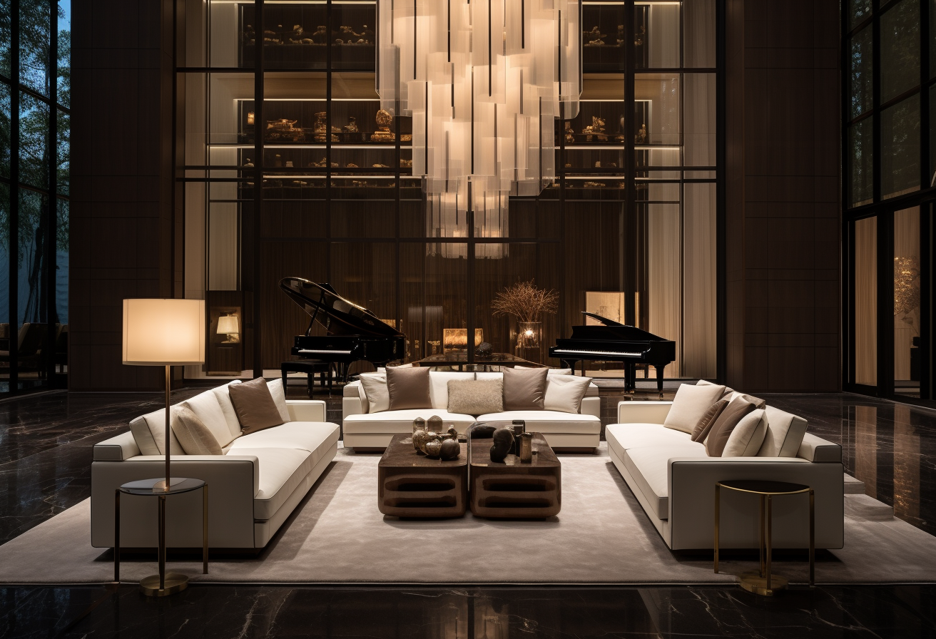 Stunning luxury Fendi Casa living room