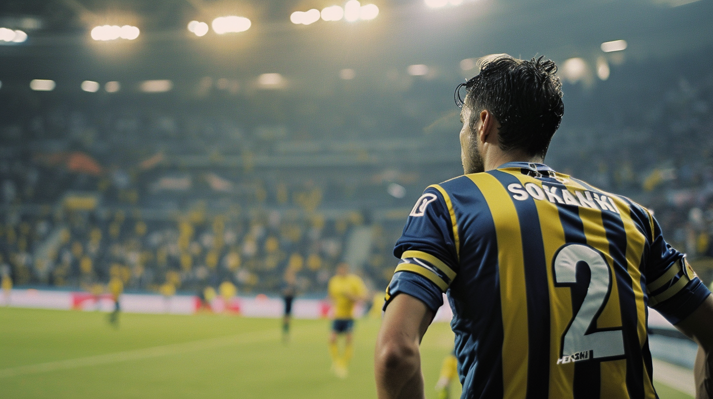 Sebastian Szymanski preparing for Fenerbahce freekick