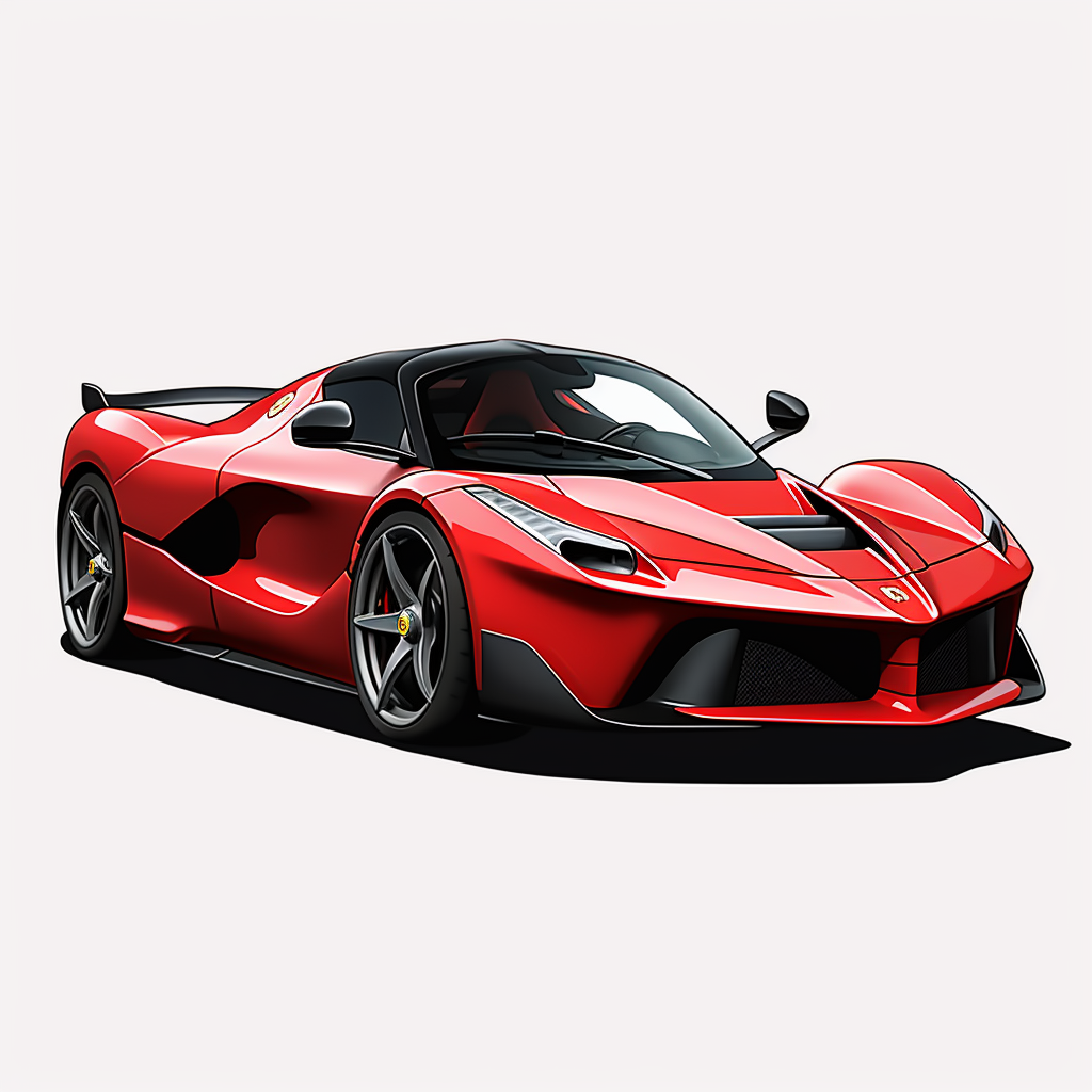 Side view of Ferrari Laferrari Aperta