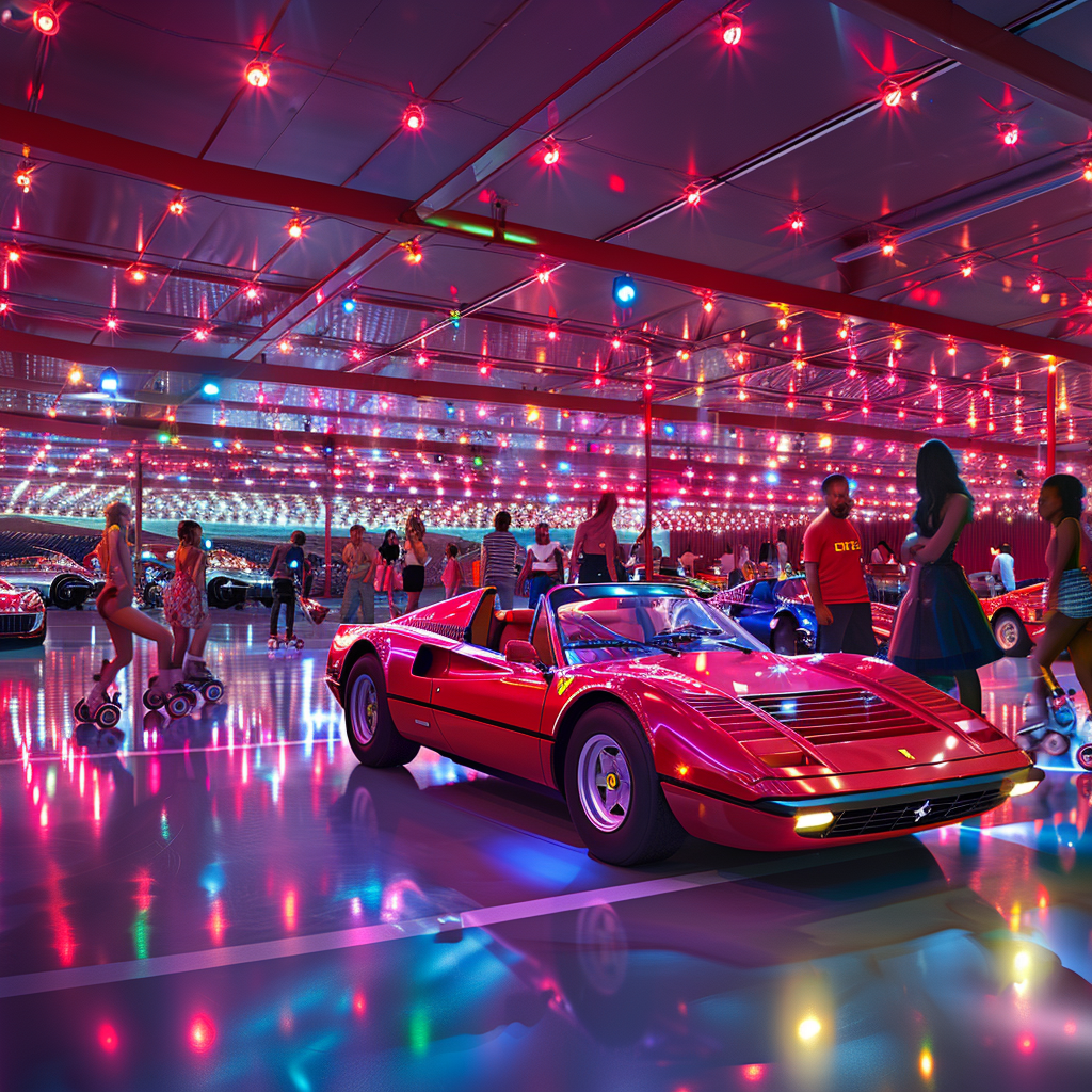 Fun roller disco with Ferrari Peroni