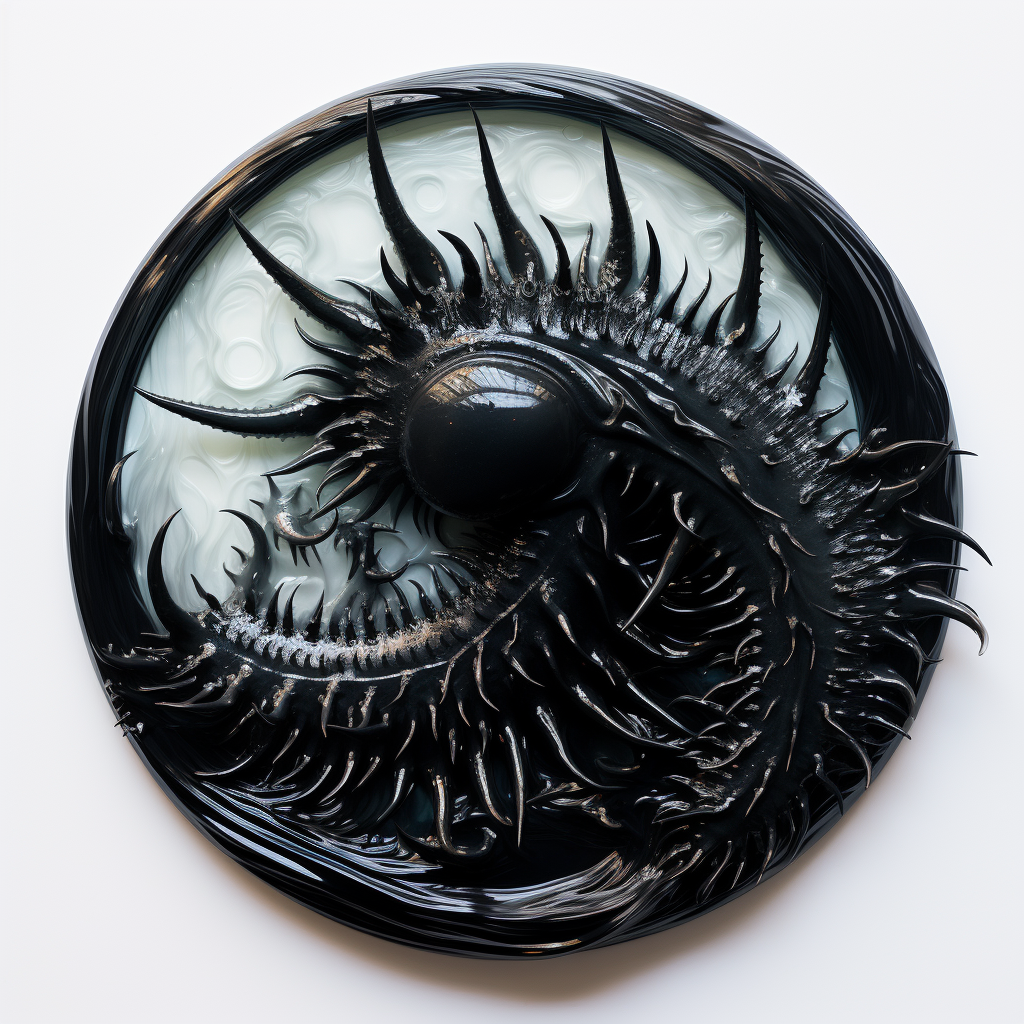 Mysterious Ferrofluid Xenomorph in Ocean