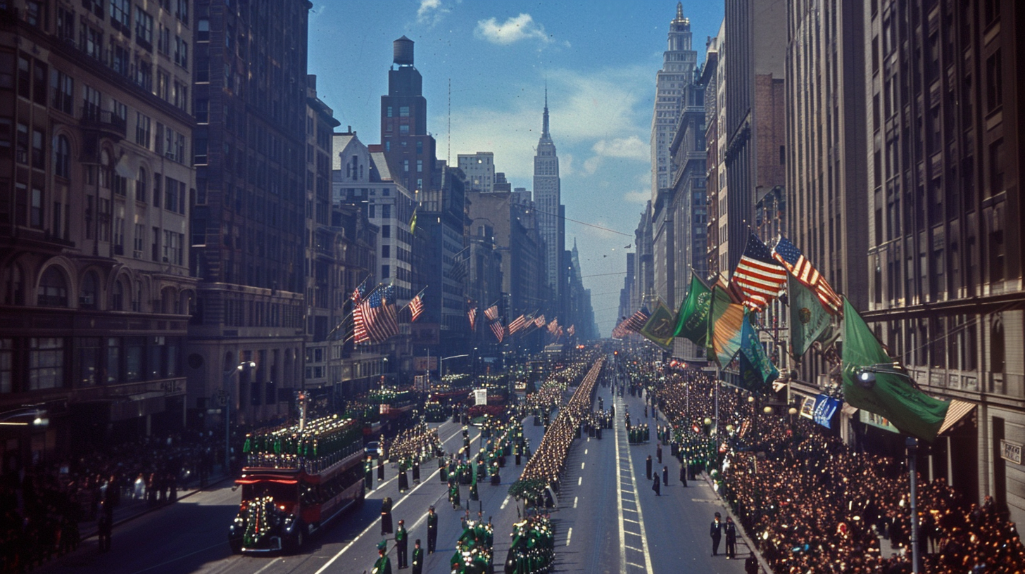 Festive St. Patrick's Day Parade Image