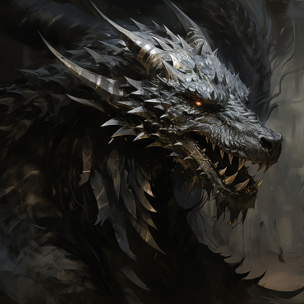 Fierce Black Dragon Image