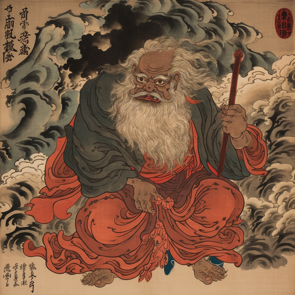 Fudo Myo O monk depiction