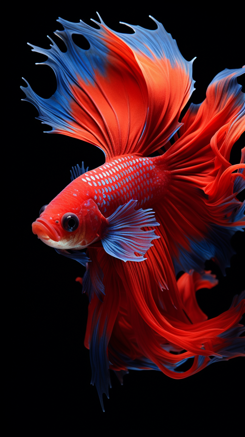 Colorful fighting fish in high definition