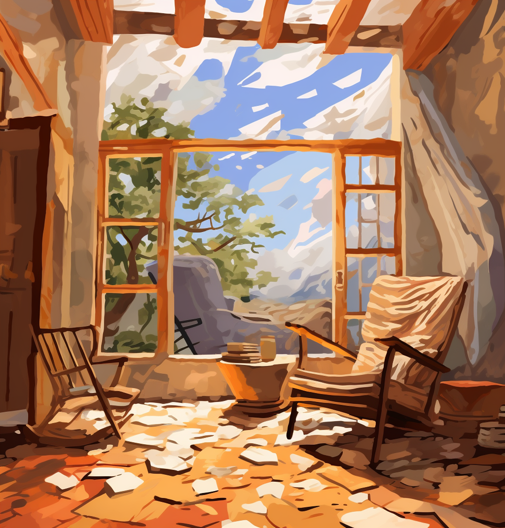 Artistic Filming Set Digital Illustration