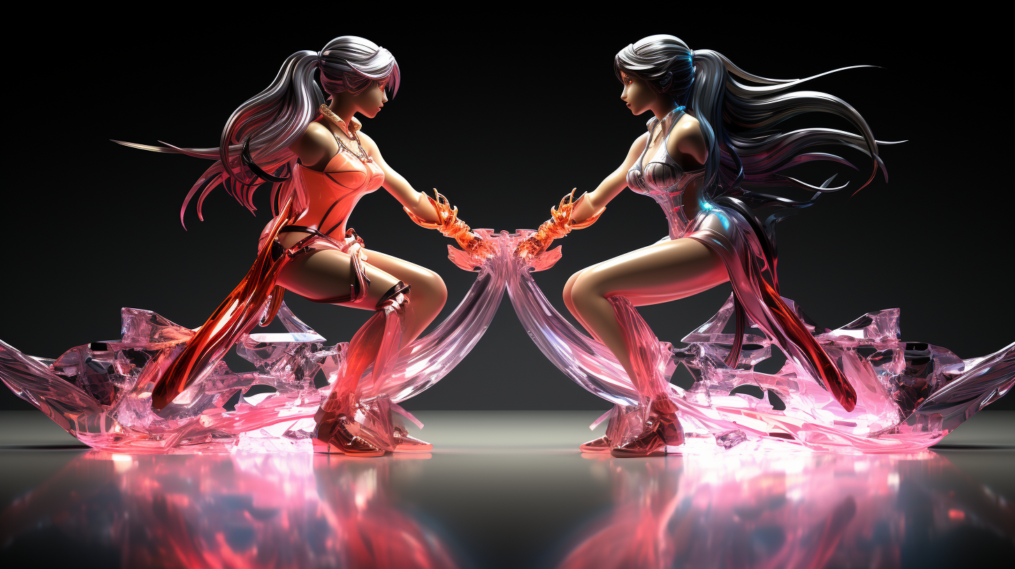 Stunning Final Fantasy 7 Scarlet & Tifa Fight