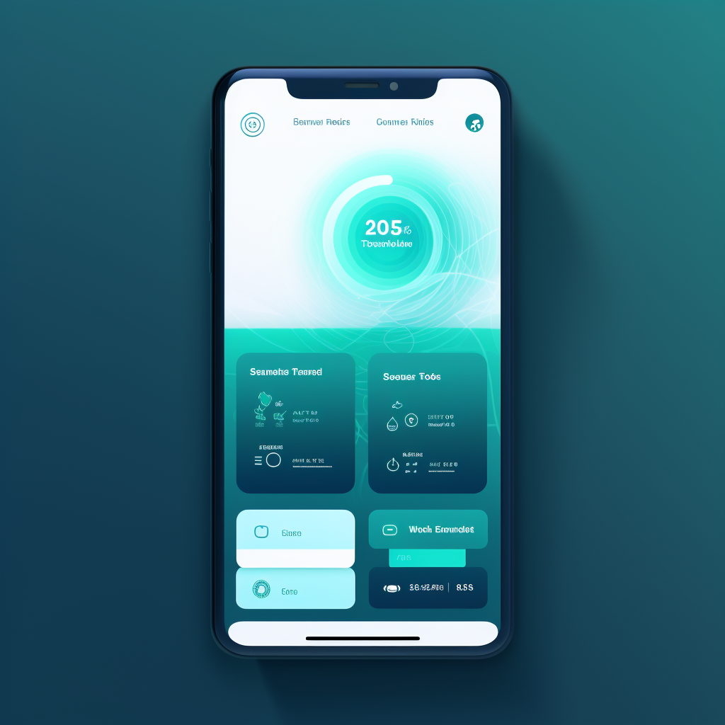 mobile app main screen design