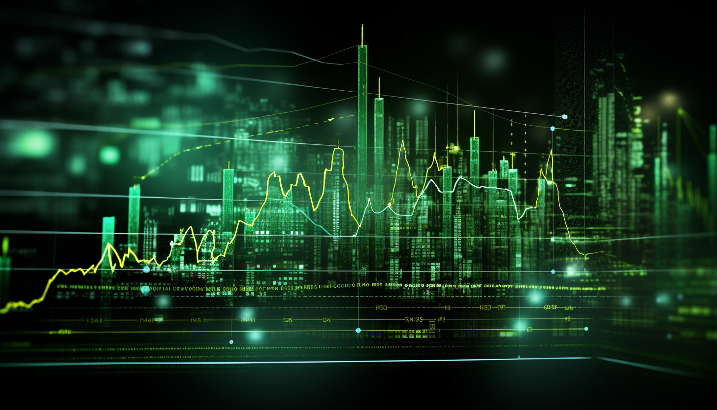 Radiant and Glow Financial Charts Background