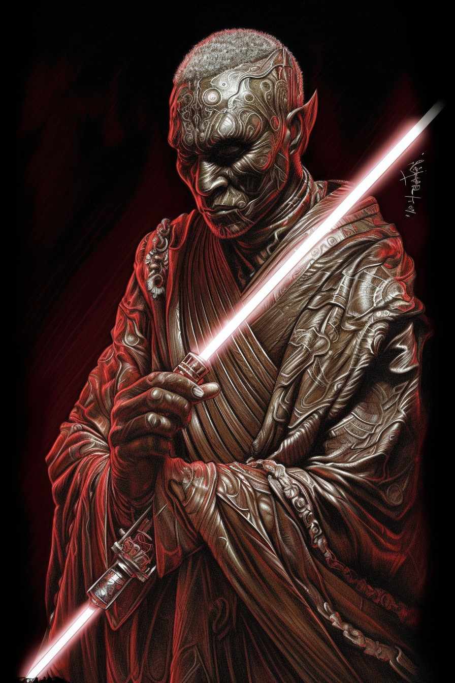 Phenomenal Jedi Warrior with Lightsaber