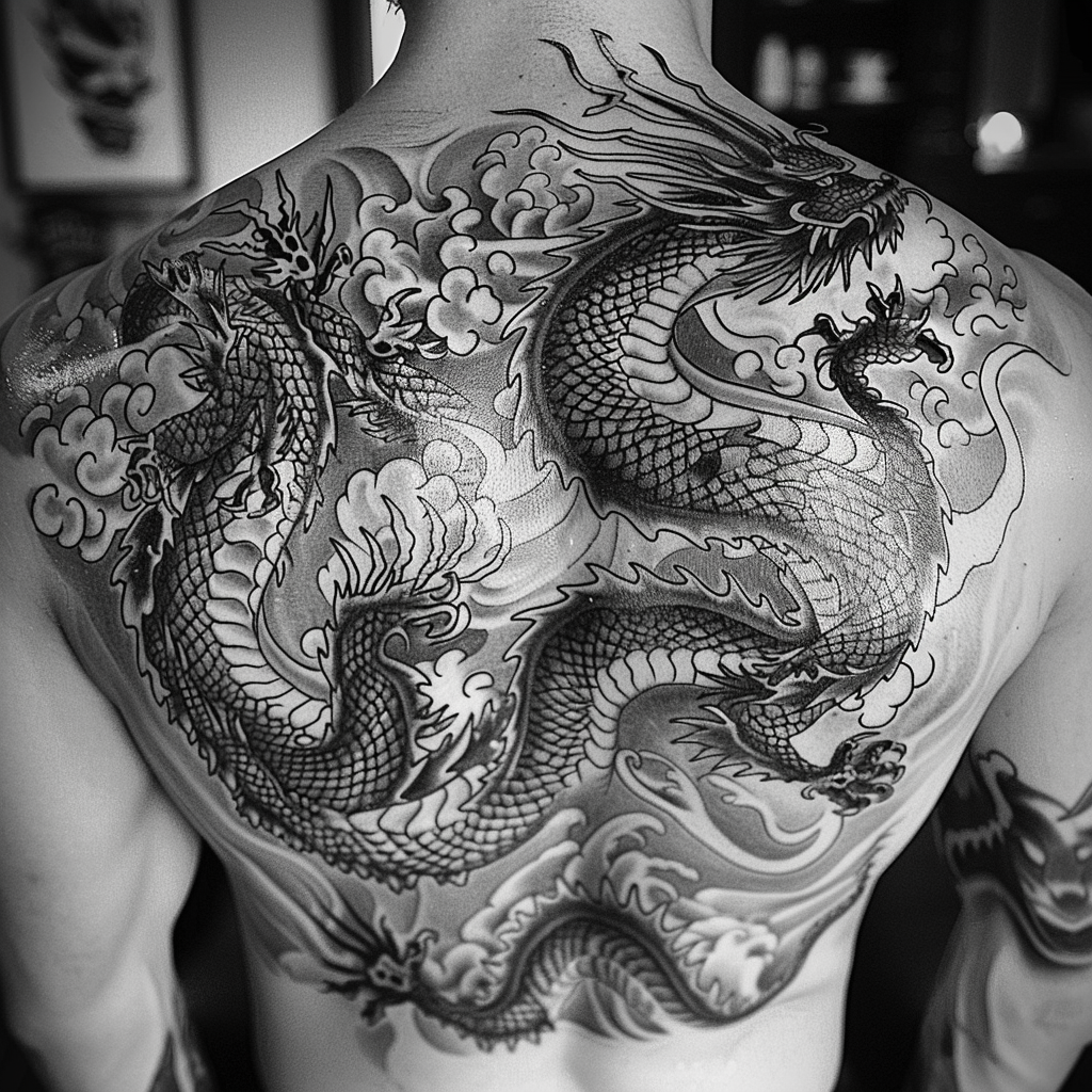 Unique Dragon Tattoo Artwork