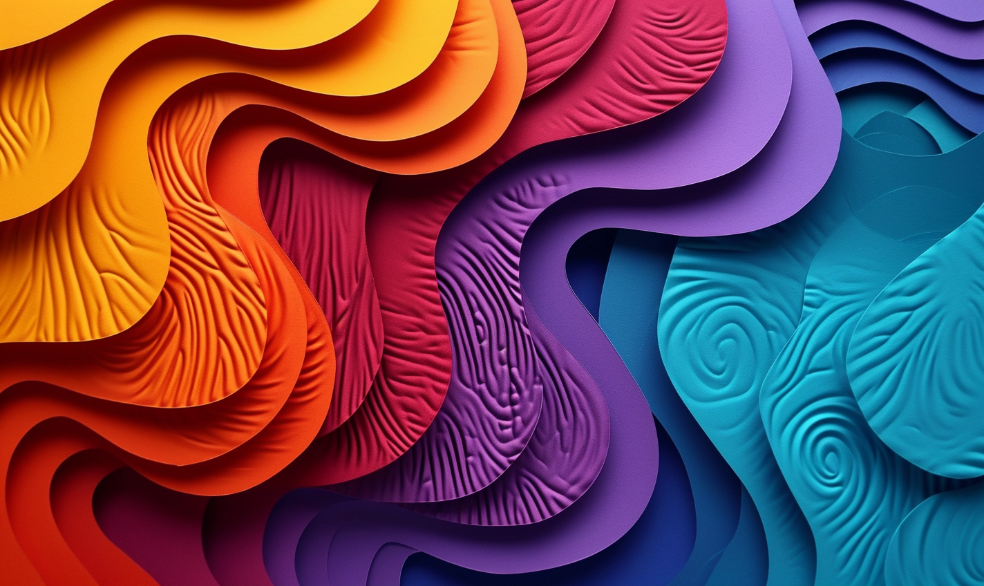 Colorful fingerprint paper craft representing personal branding