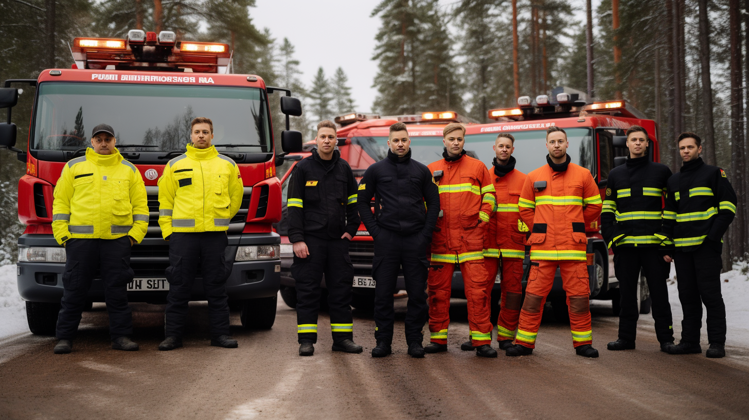 Finnish Fire Department Group Photo