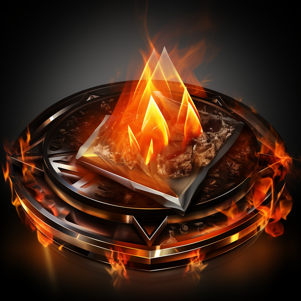 Flat icon of fire