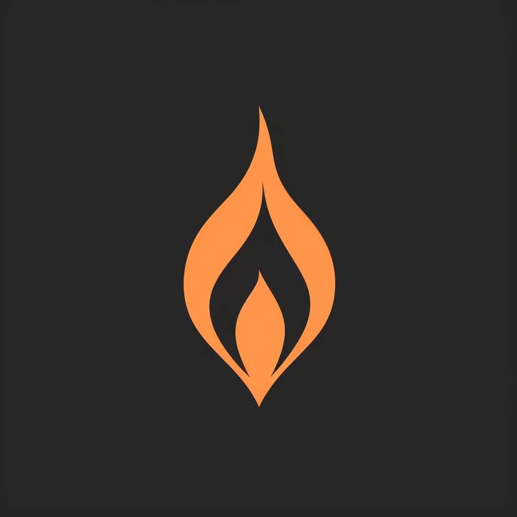 Simple Fire Logo Icon