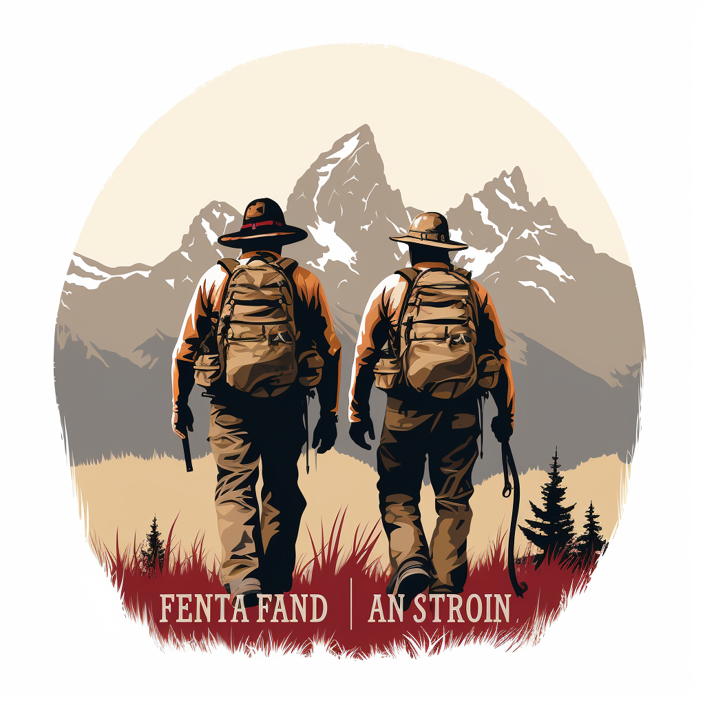 Two fire fighters in Grand Teton National Park