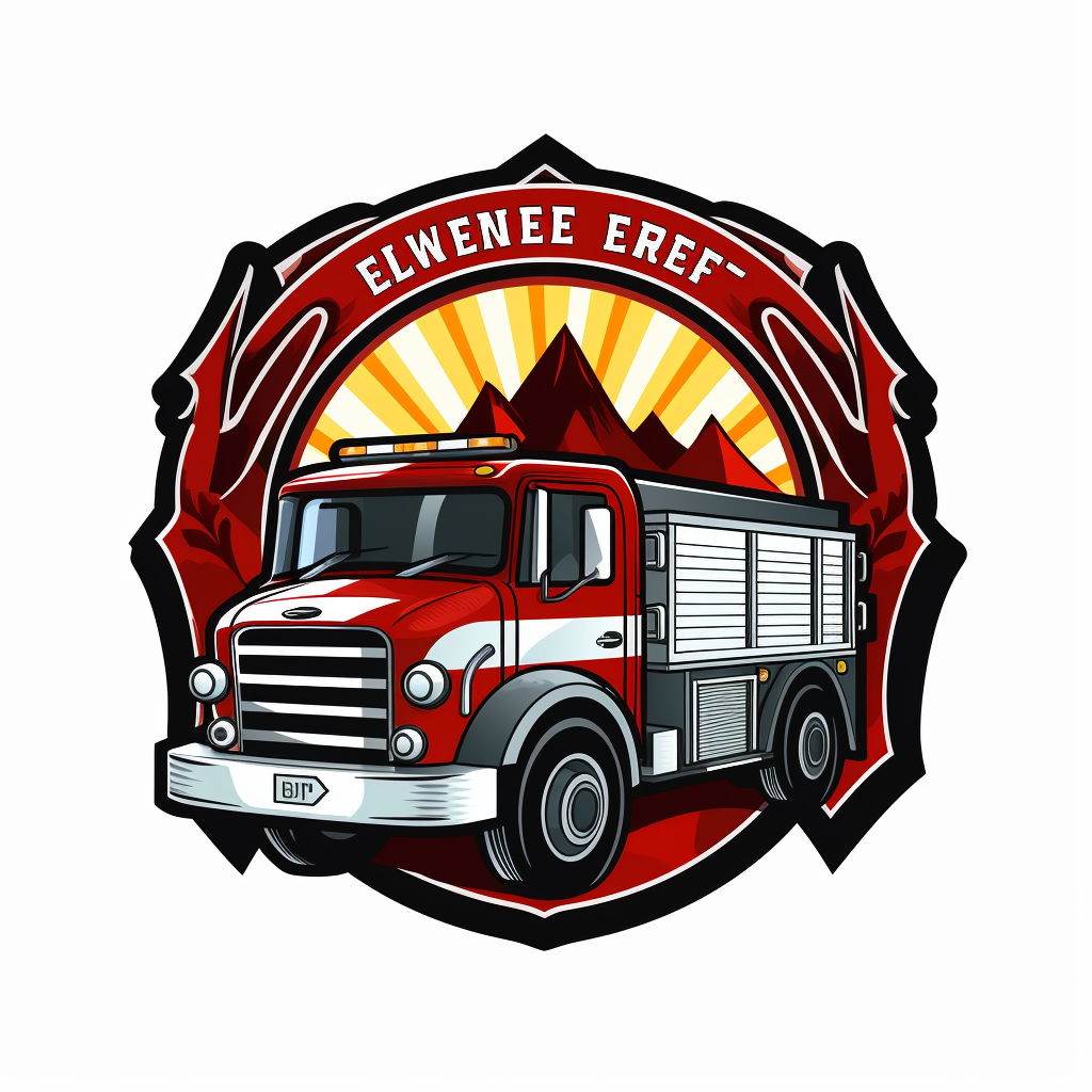 Firetruck logo representing fire department bond