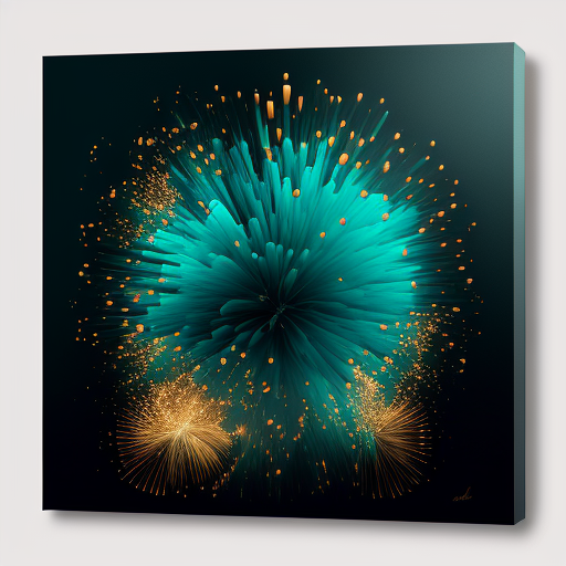 Vibrant firework display in luxury setting