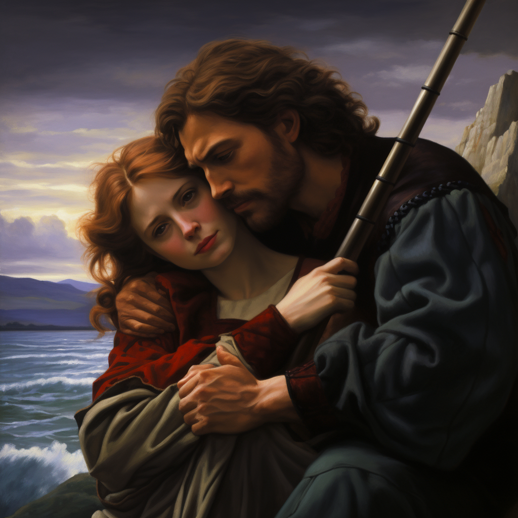 Painting of the Fisherman and the Syren