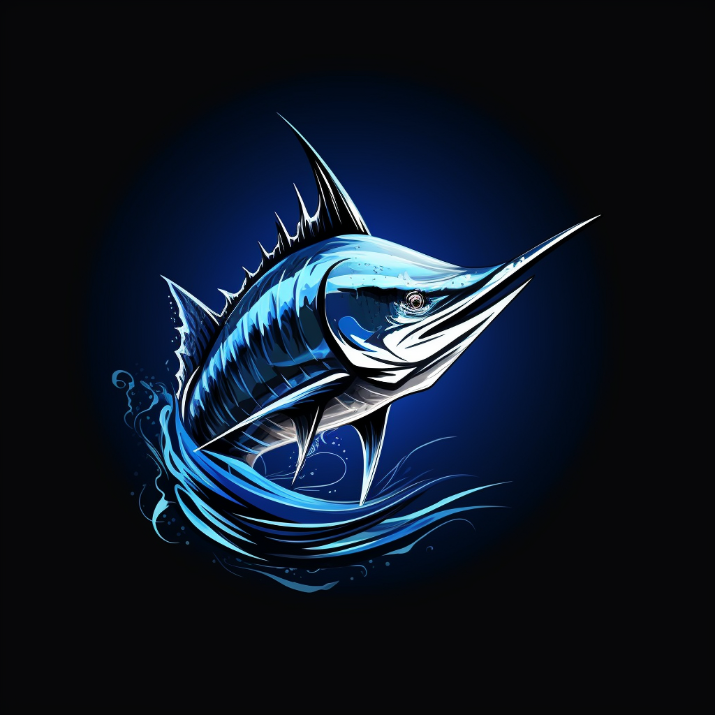 Dramatic Marlin Fishing Club Logo