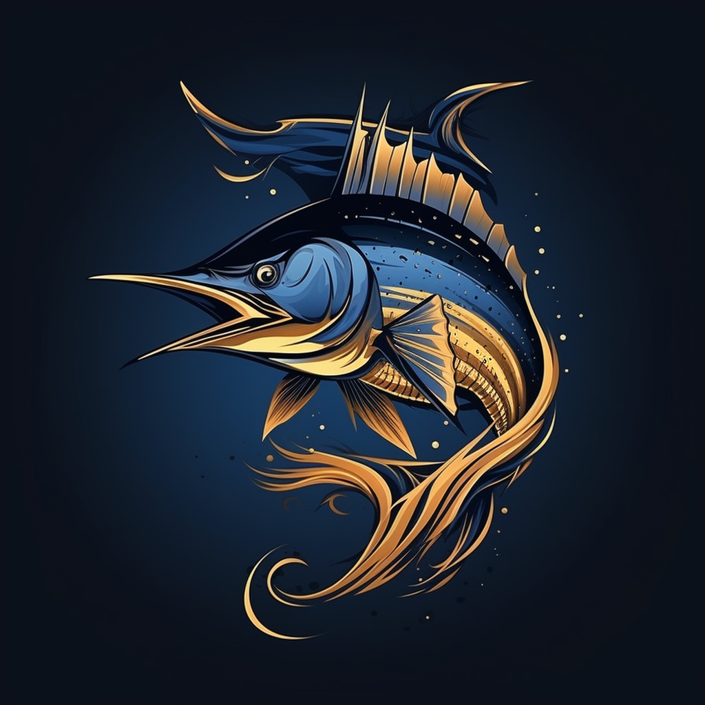 Marlin Fishing Club Logo Action