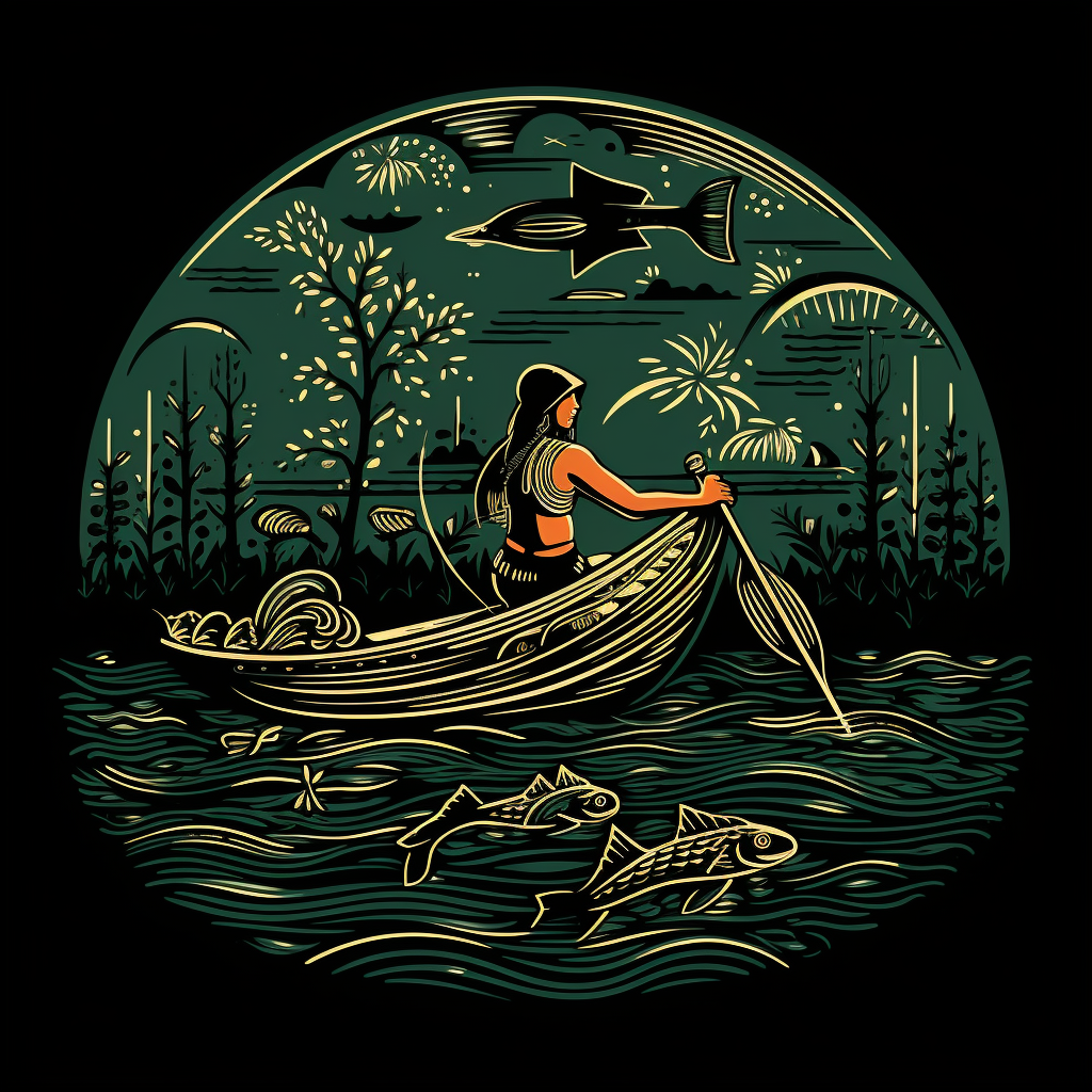 Tender depiction of nature in t-shirt design