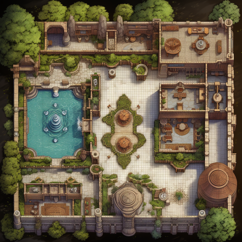 Detailed map of Fistandia's Mansion