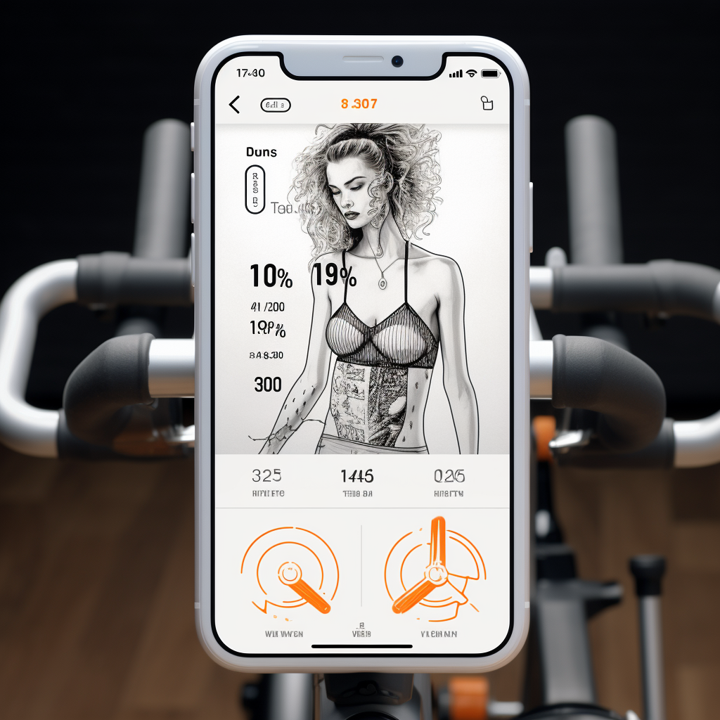 Fitness bike app sketch