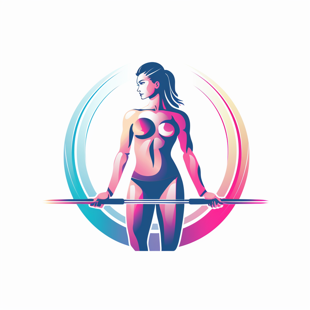 Minimalist fitness trainer logo