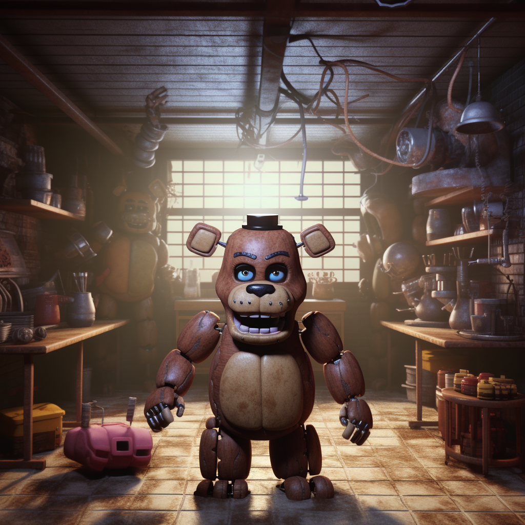 Five Nights at Freddys 3D Illustration