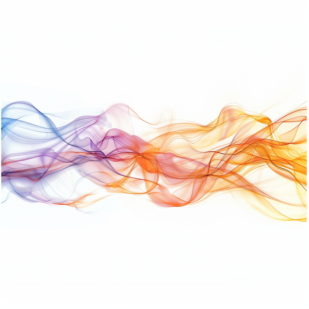 Horizontal stream of flame on white background