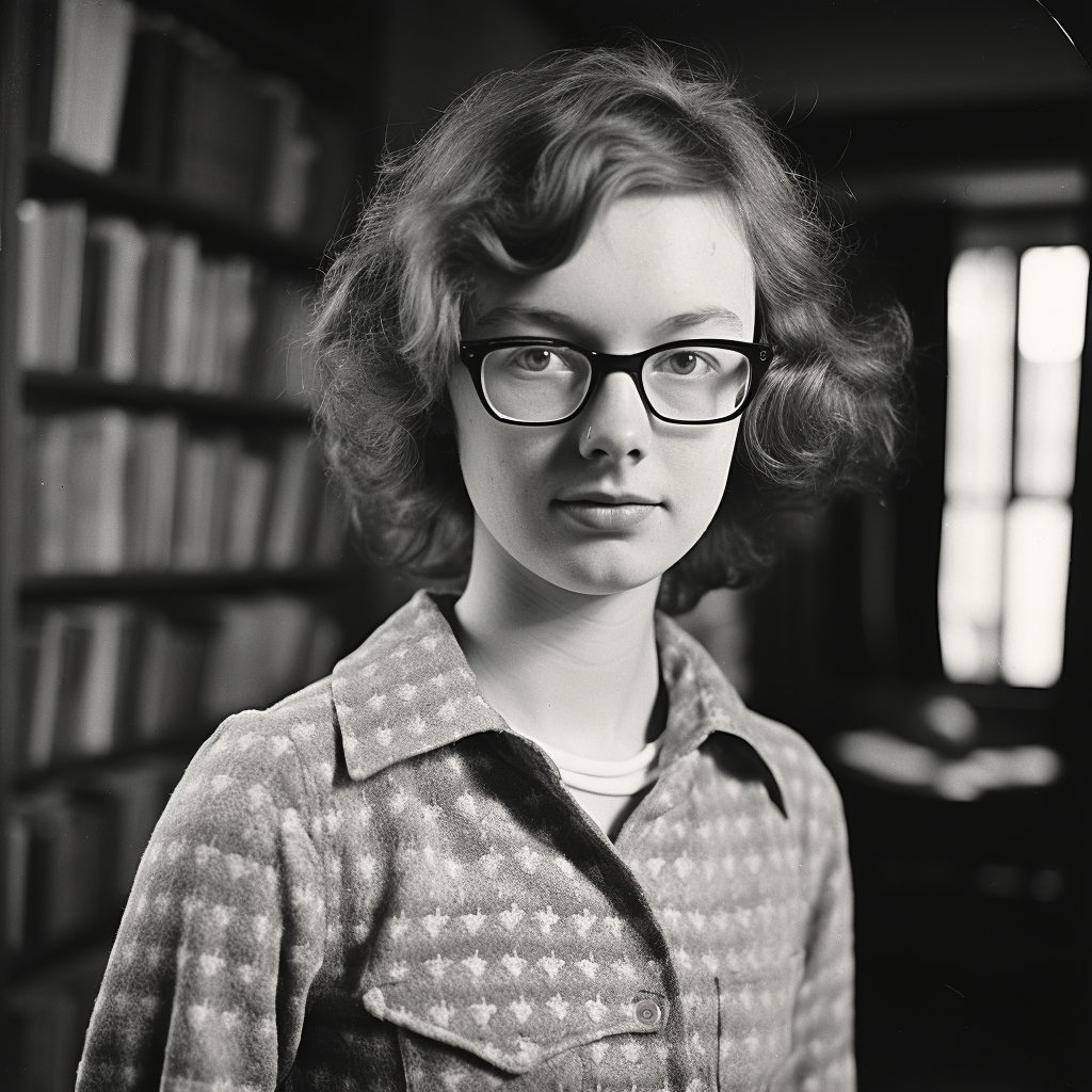 Vintage photo of Flannery O'Connor