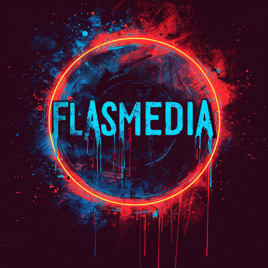 Flashmedia Logo Blue Accent