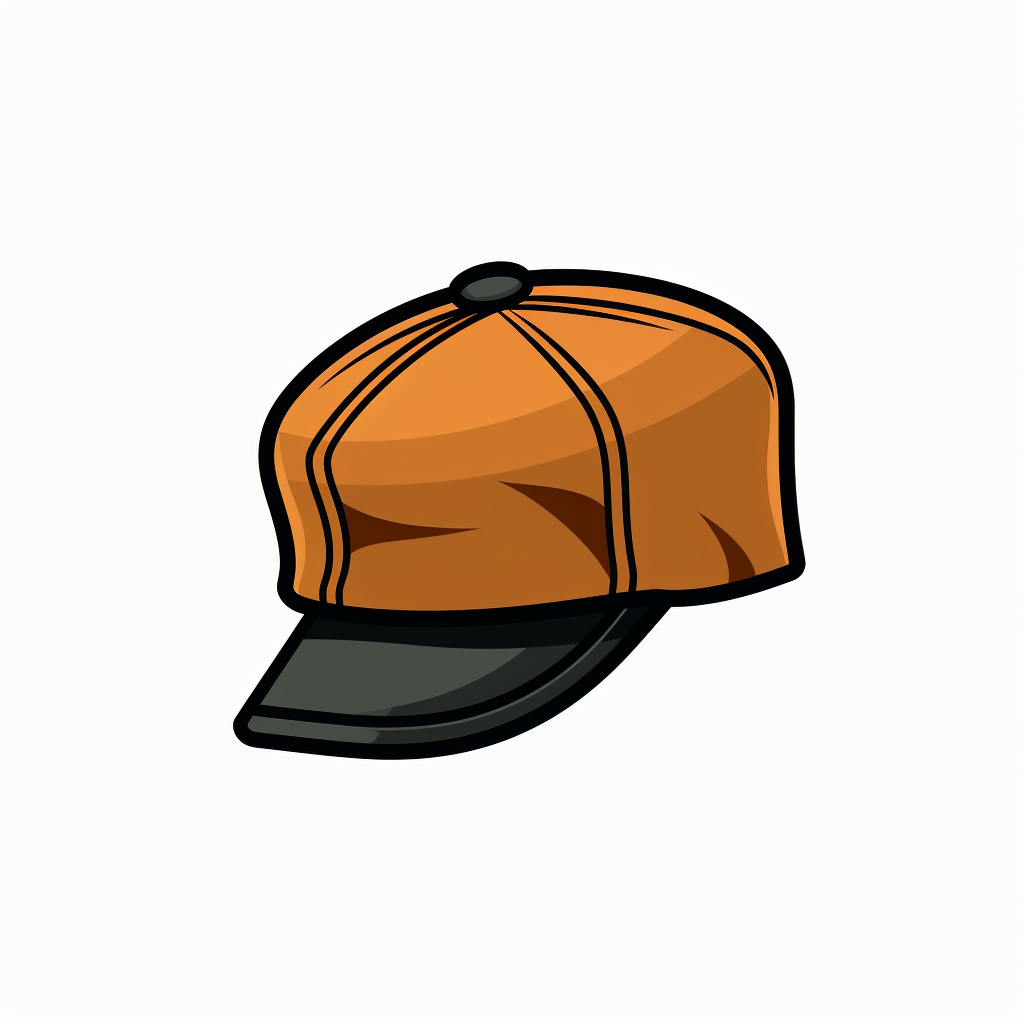 Flat cap logo design